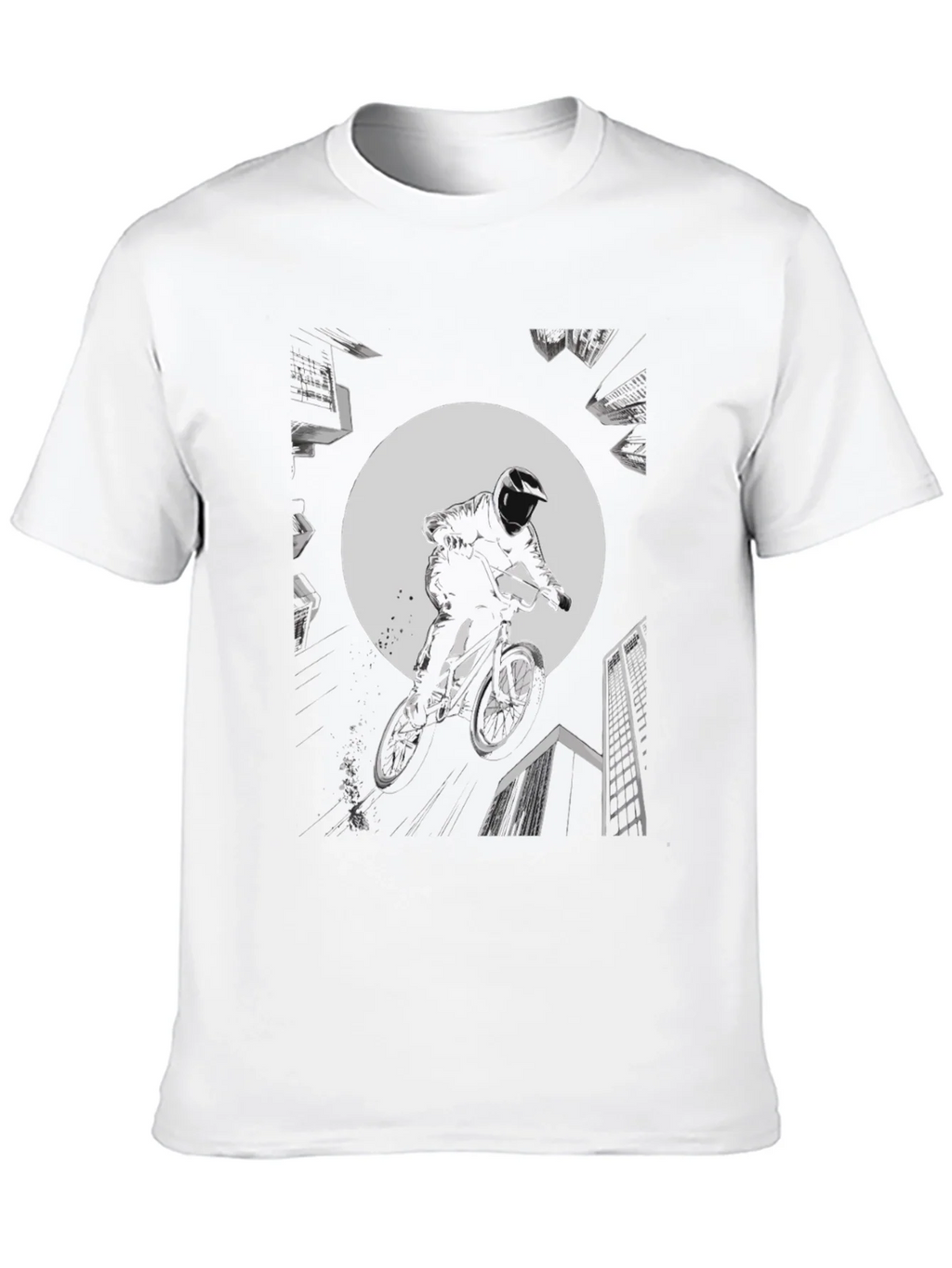 BMX Rider Graphic Tee - Black Cotton product image 9