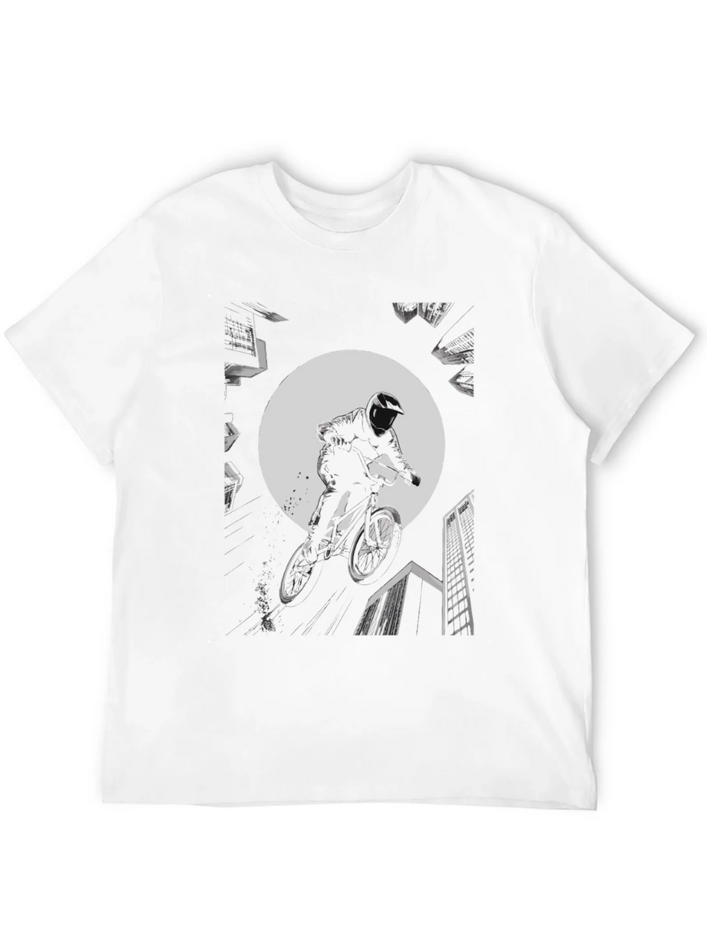 BMX Rider Graphic Tee - Black Cotton product image 11