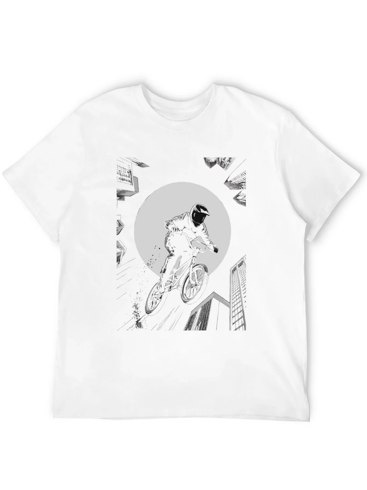 BMX Rider Graphic Tee - Black Cotton product image 11