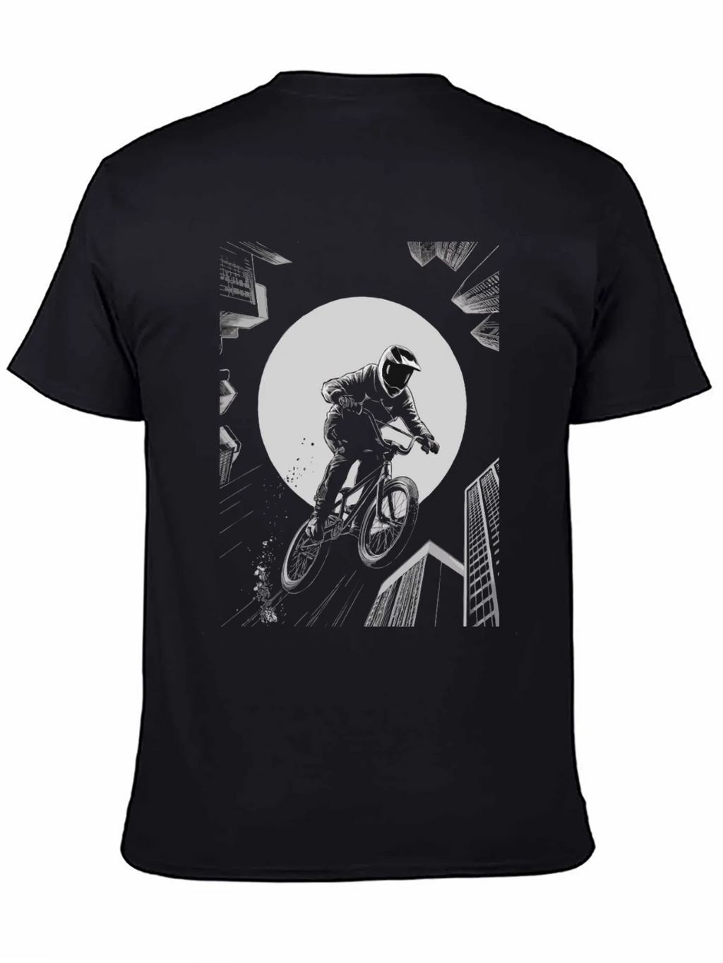 BMX Rider Graphic Tee - Black Cotton product image 4