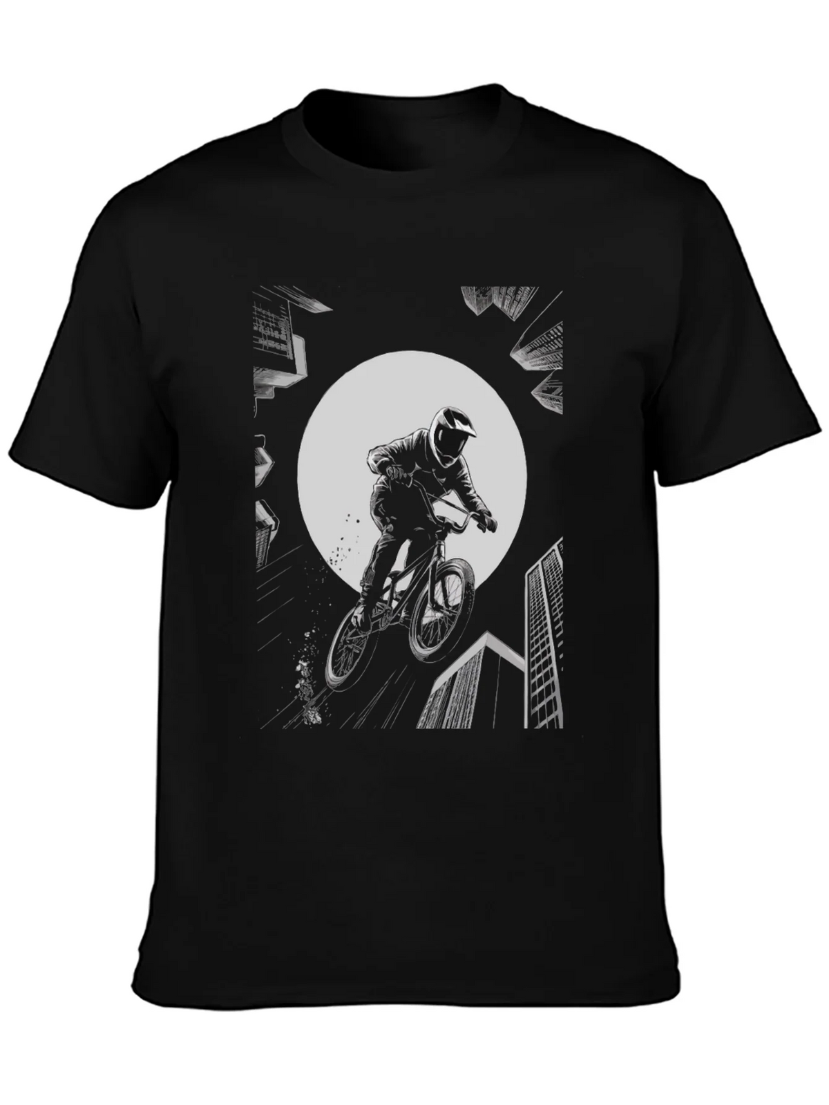 BMX Rider Graphic Tee - Black Cotton product image 3