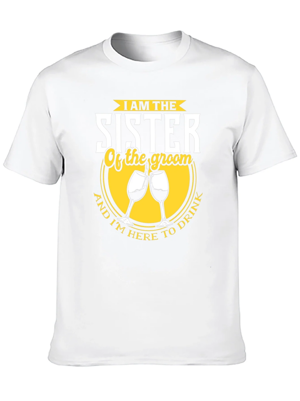 Sister of the Groom Funny Wedding Party T-Shirt product image 7