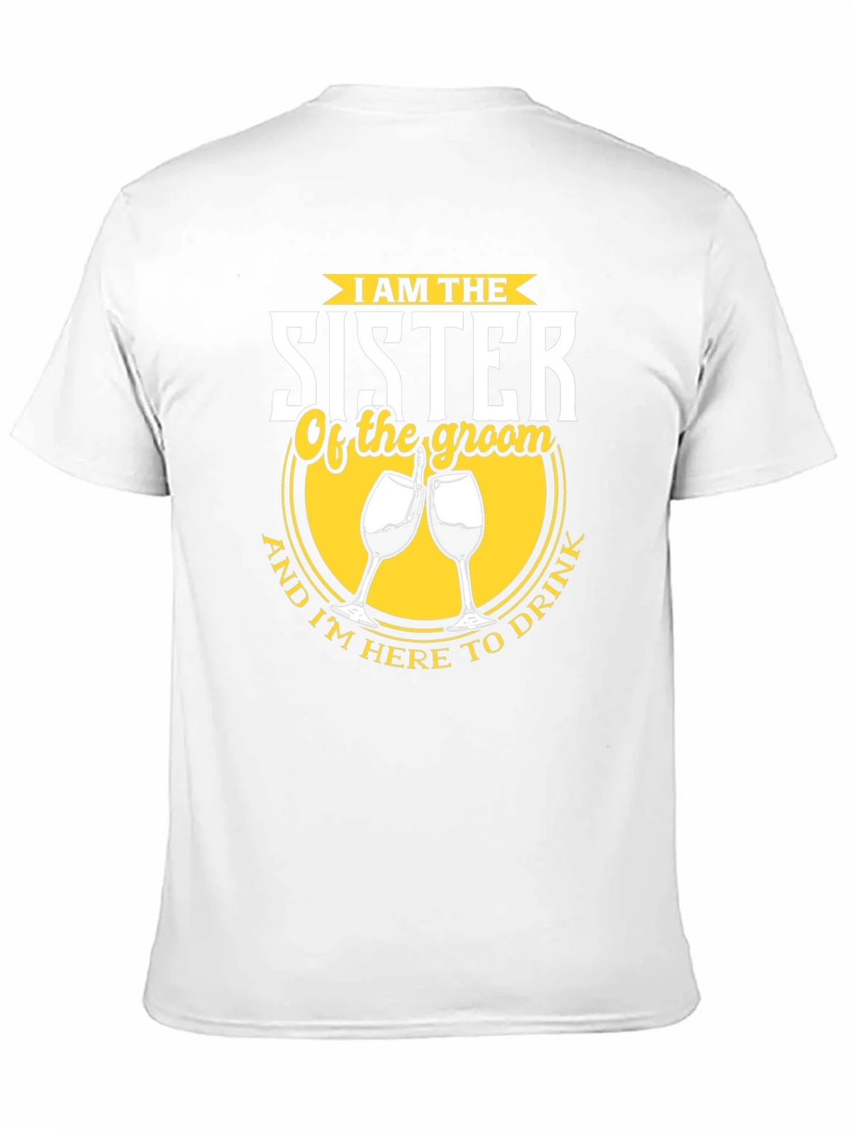 Sister of the Groom Funny Wedding Party T-Shirt product image 8