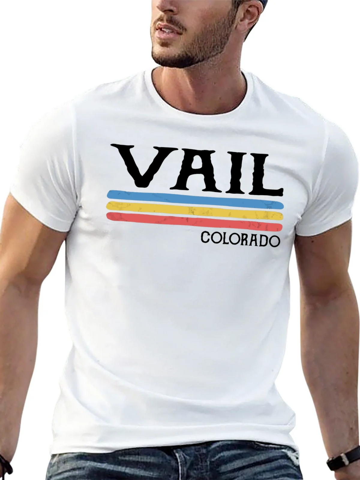 Vail Colorado Retro T-Shirt product image 12