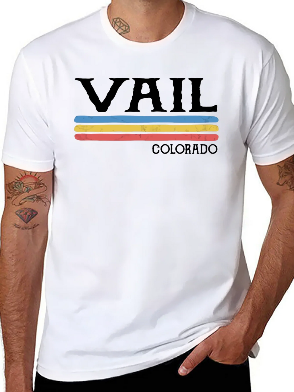 Vail Colorado Retro T-Shirt product image 7