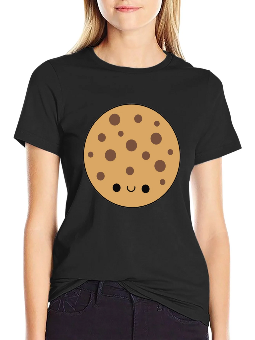 Cute Cookie Graphic Tee - Black Casual Shirt product image 2