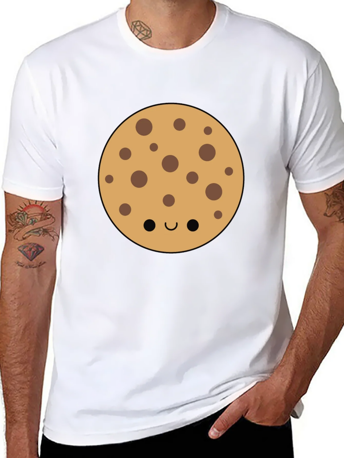 Cute Cookie Graphic Tee - Black Casual Shirt product image 7