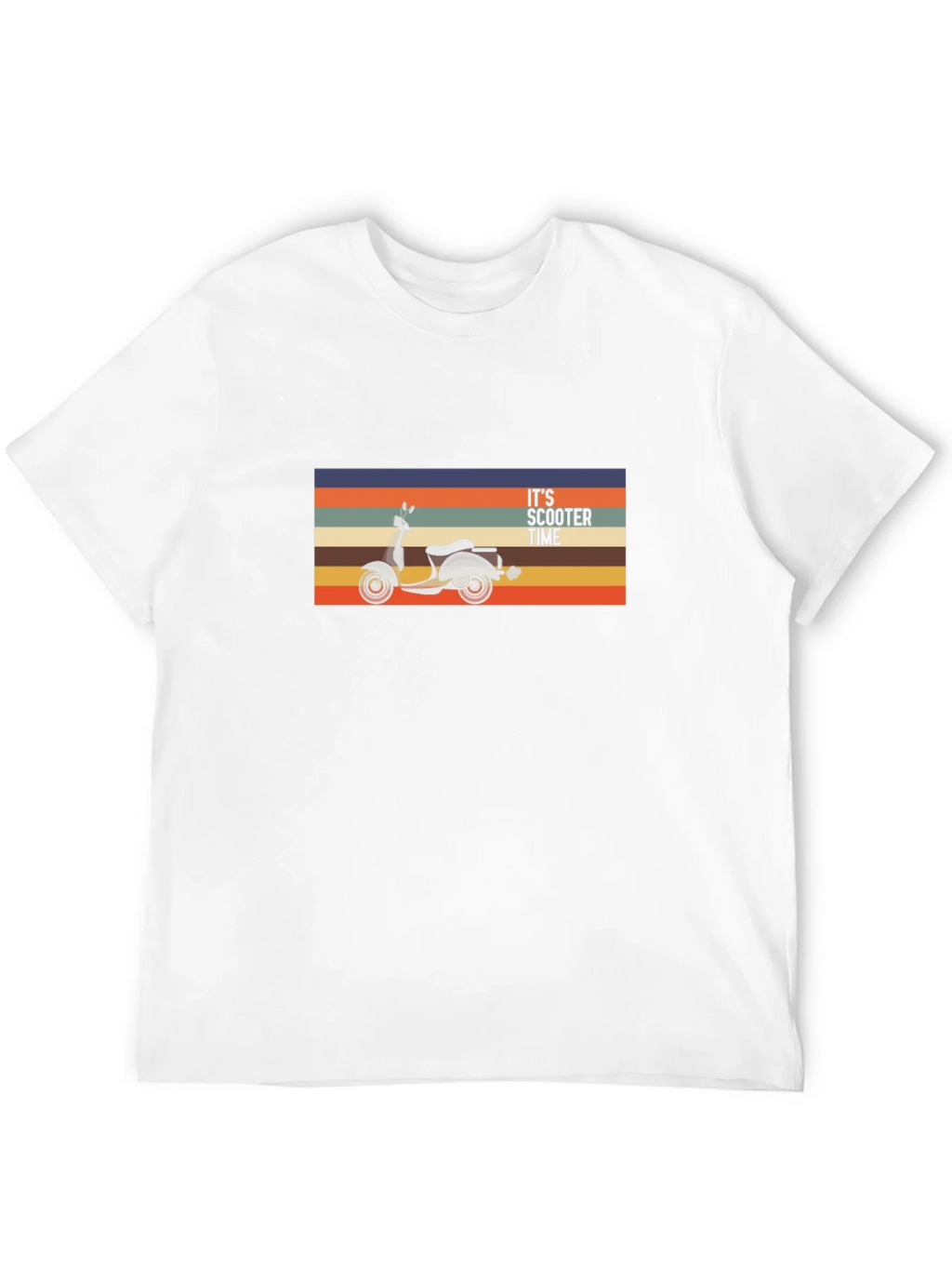 Its Scooter Time Retro Graphic Tee - Black product image 11