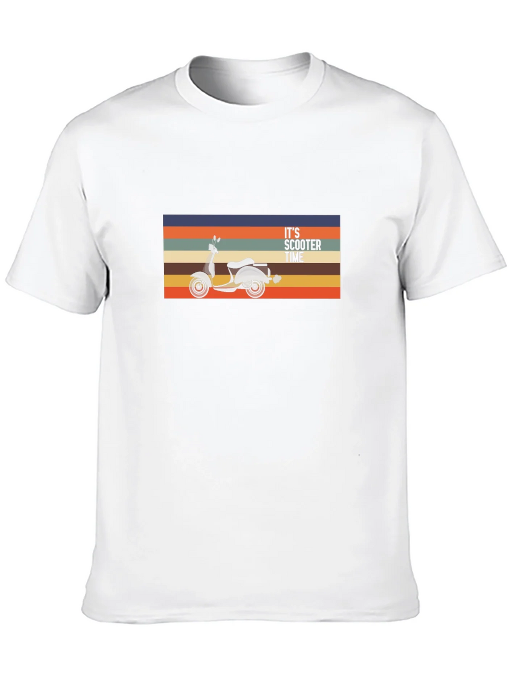 Its Scooter Time Retro Graphic Tee - Black product image 9