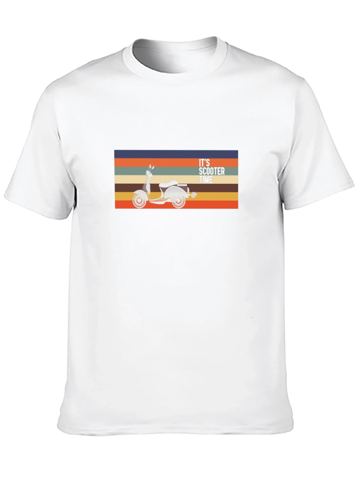 Its Scooter Time Retro Graphic Tee - Black product image 9