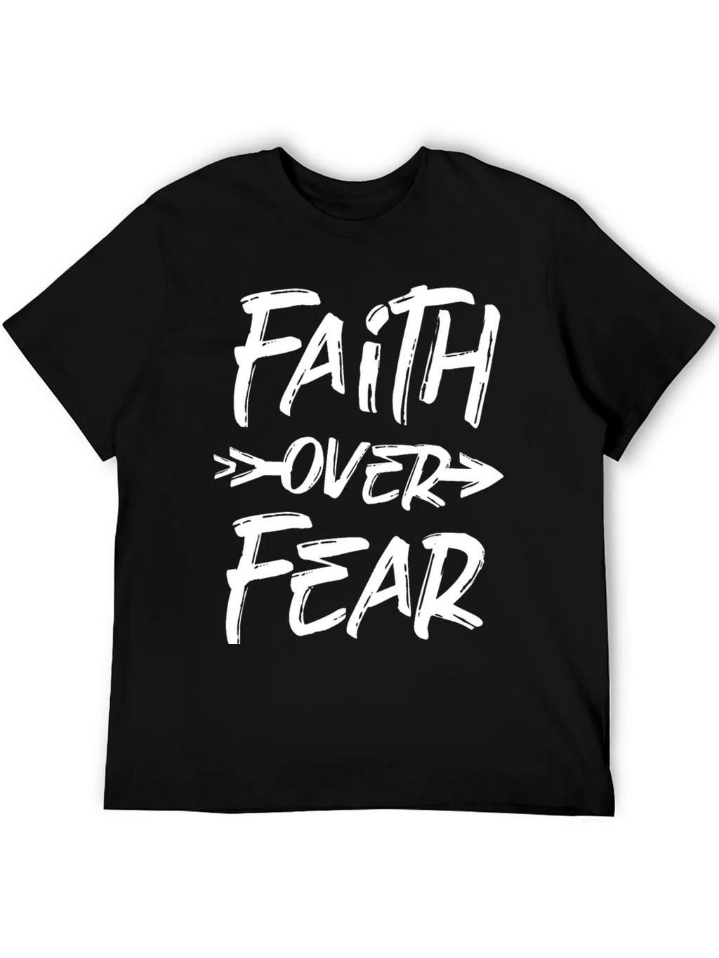 Faith Over Fear Graphic Tee - Black Unisex T-Shirt product image 5