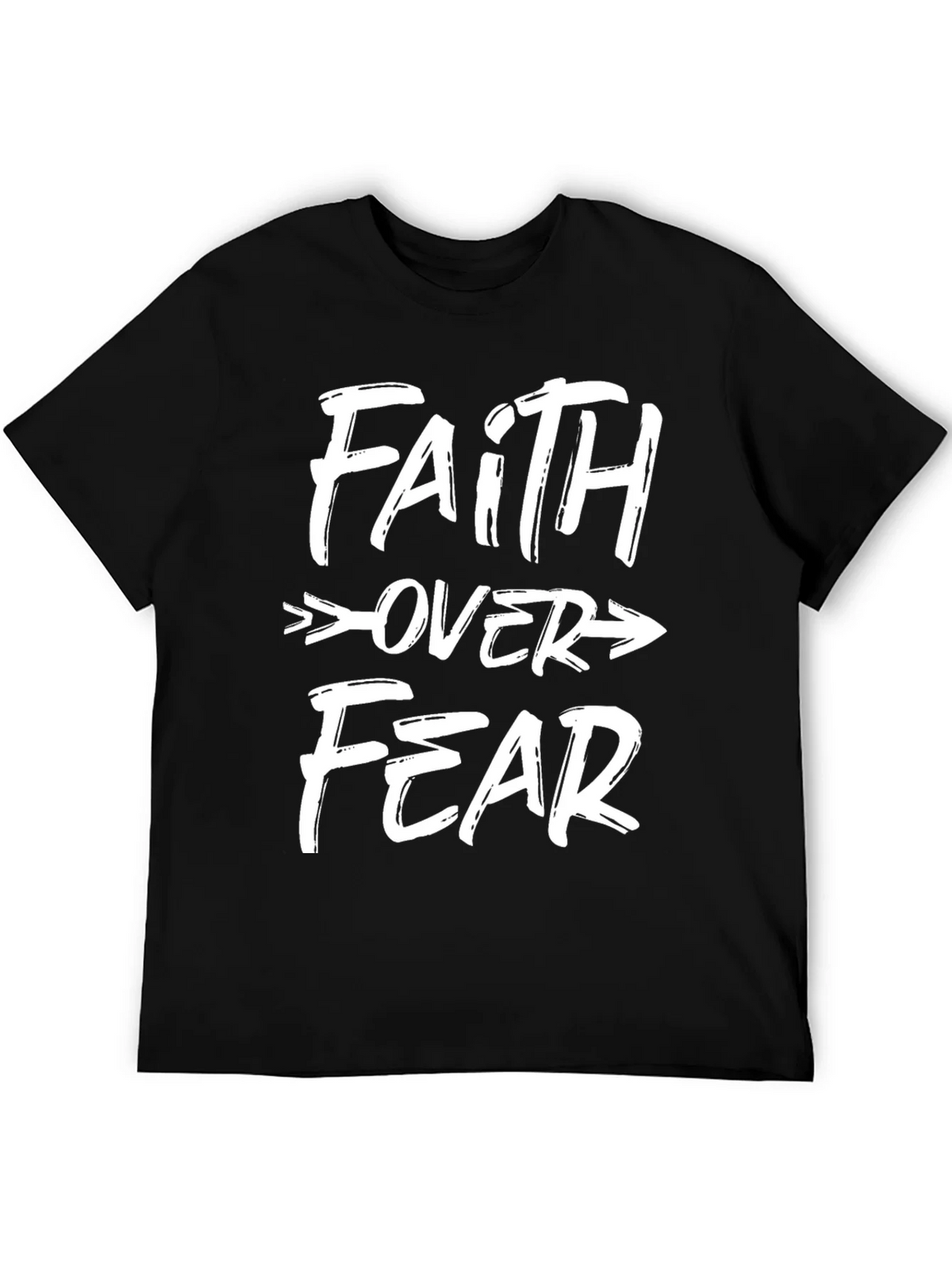 Faith Over Fear Graphic Tee - Black Unisex T-Shirt product image 5