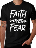 Faith Over Fear Graphic Tee - Black Unisex T-Shirt product image 1