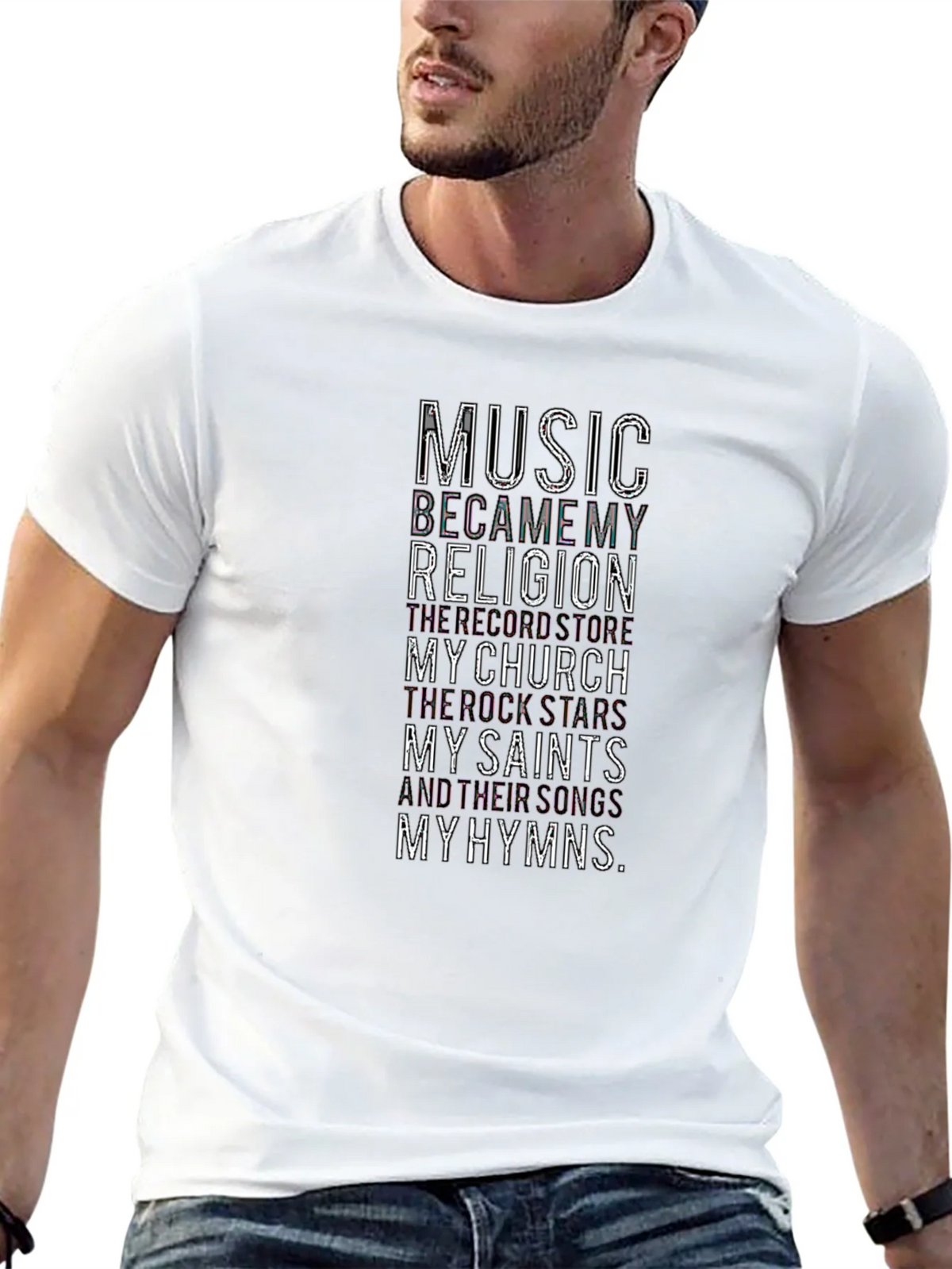 Music is My Religion T-Shirt - Stylish Graphic Tee product image 2