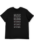 Music is My Religion T-Shirt - Stylish Graphic Tee product image 1