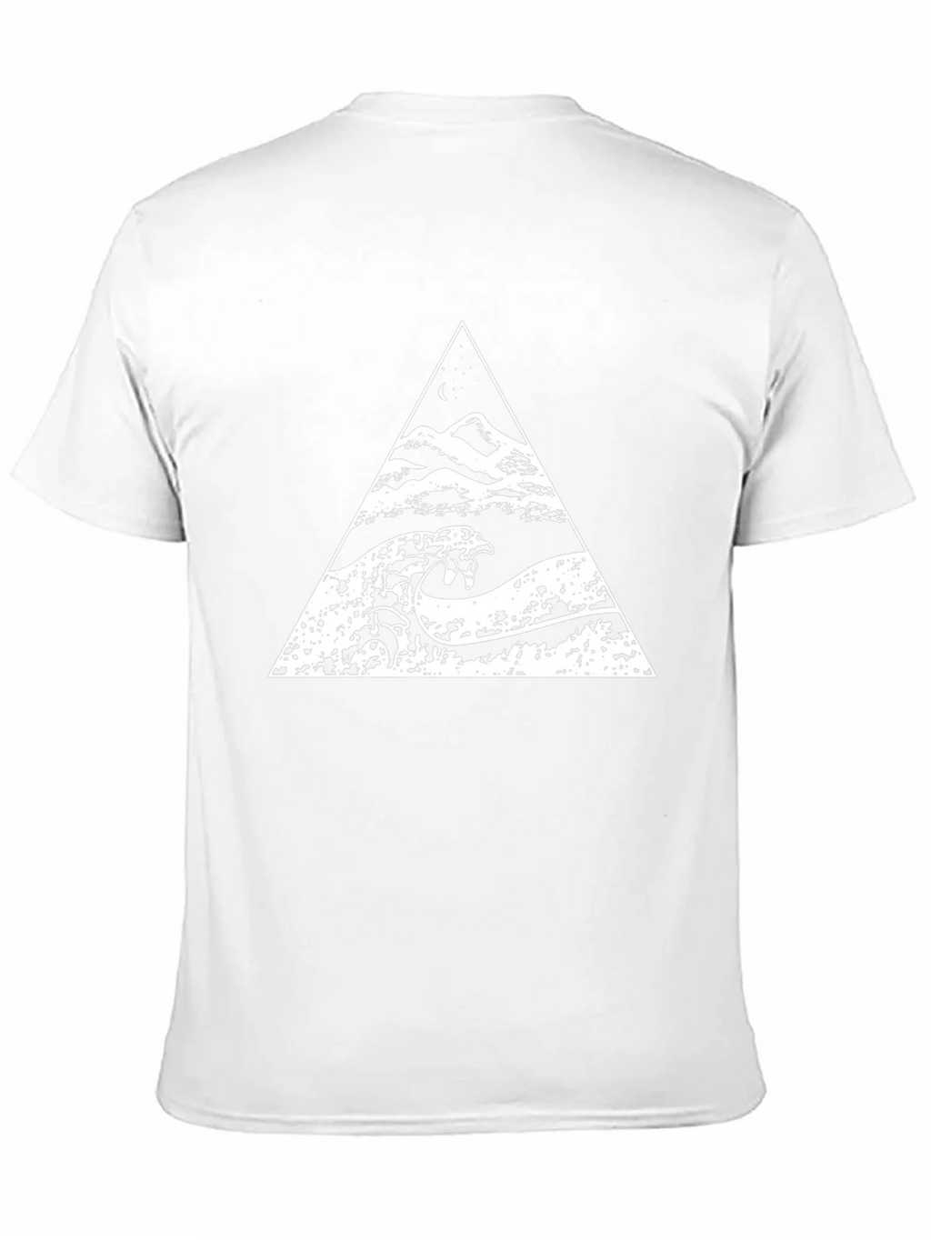 Triangle Wave Graphic Black T-Shirt product image 8