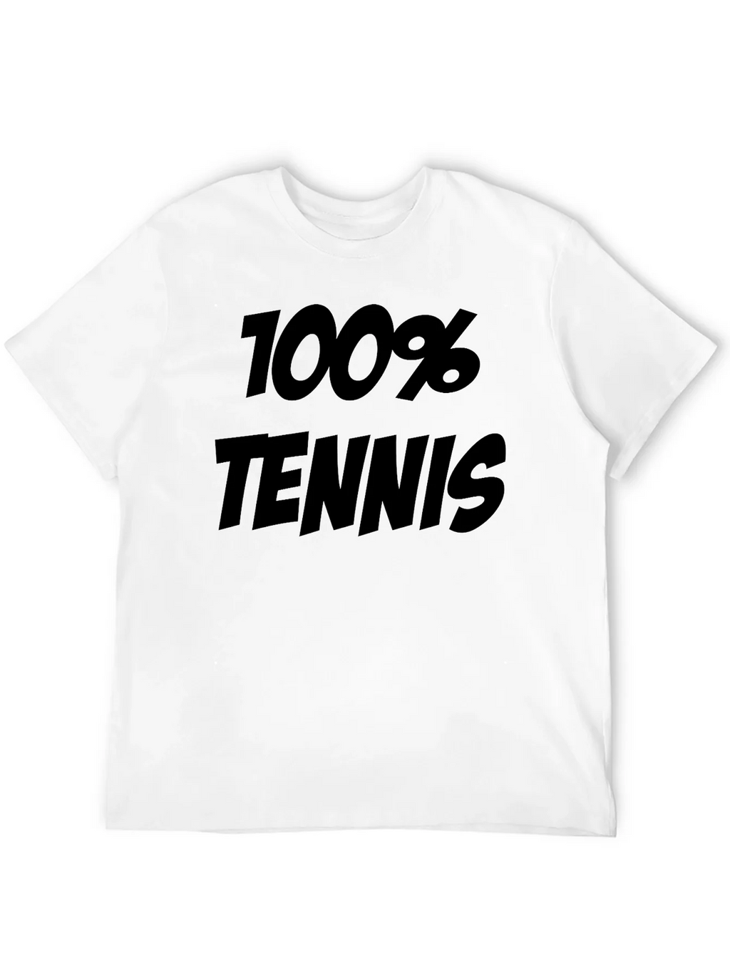 100% Tennis Graphic Tee - Sporty Black T-Shirt product image 11