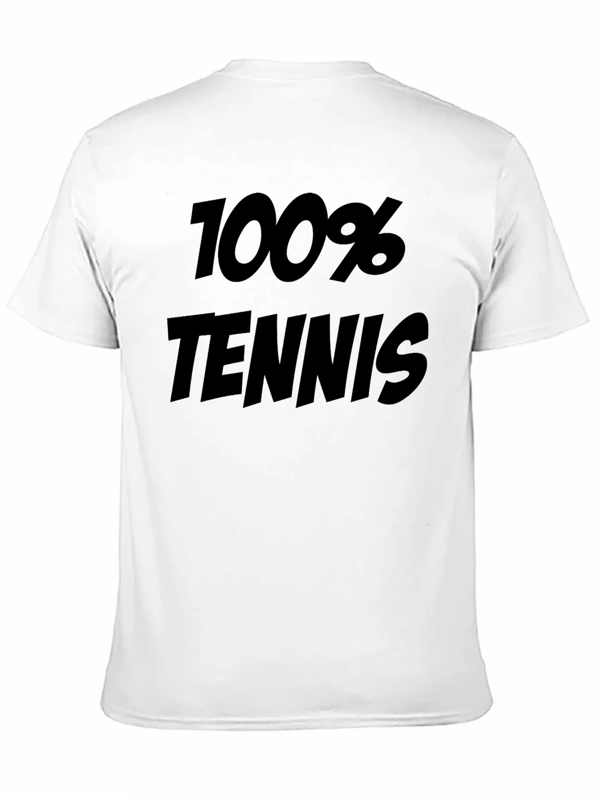 100% Tennis Graphic Tee - Sporty Black T-Shirt product image 10