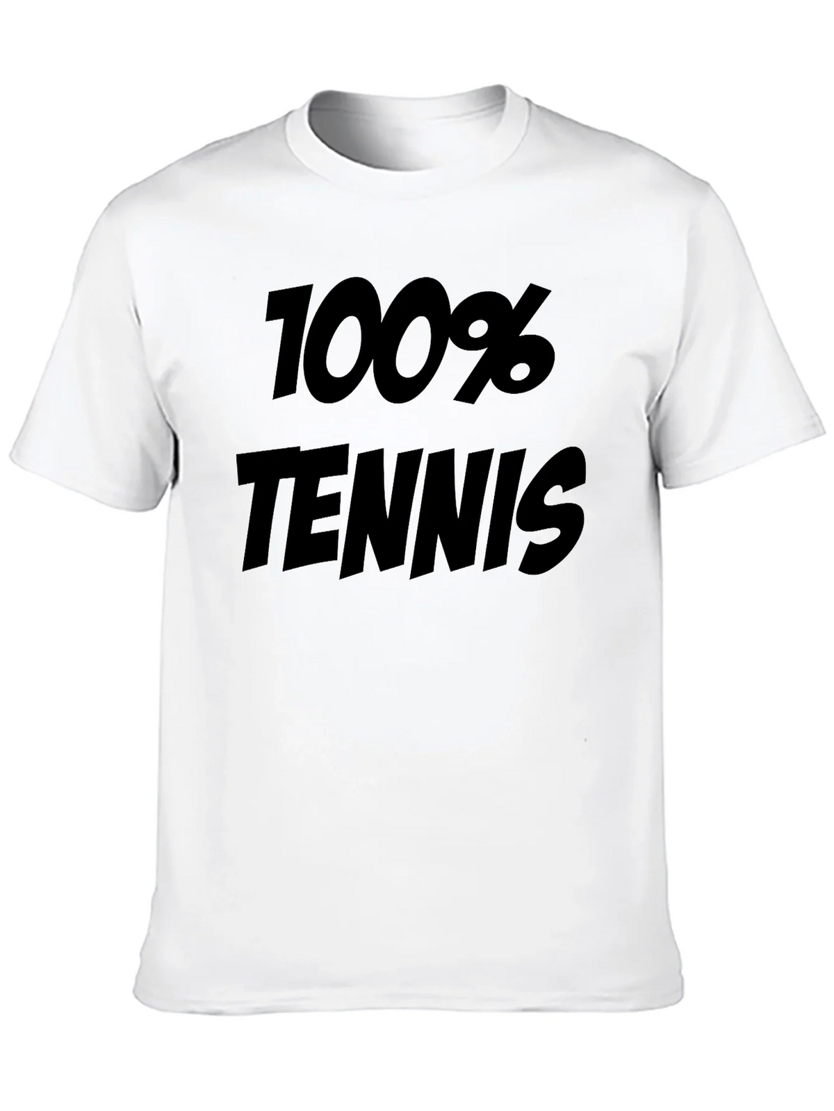 100% Tennis Graphic Tee - Sporty Black T-Shirt product image 9