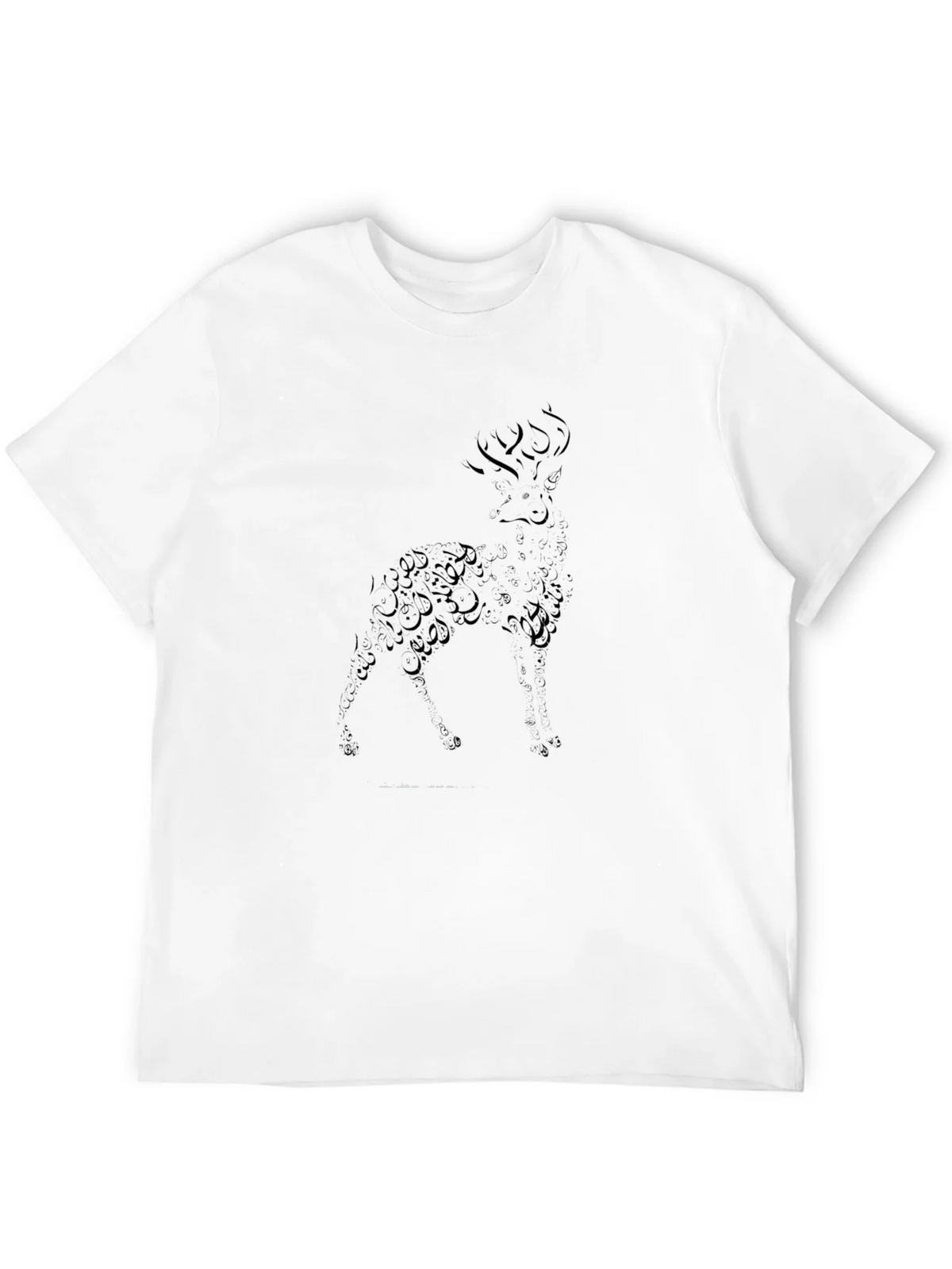 Abstract Deer Graphic Tee - Black product image 11