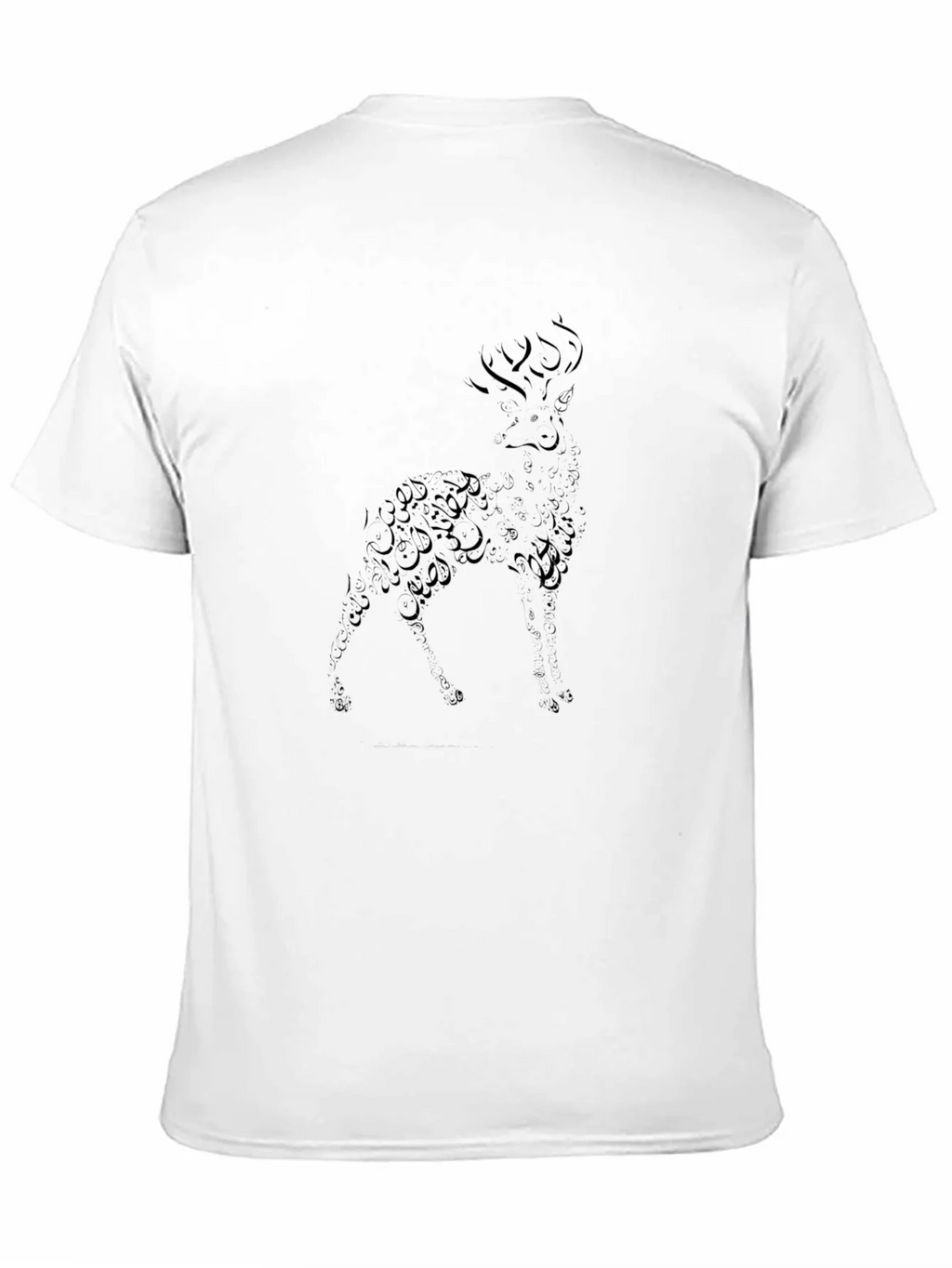 Abstract Deer Graphic Tee - Black product image 10