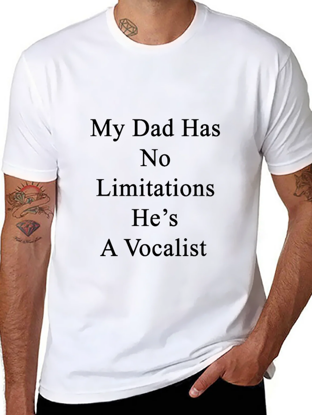 Dad Vocalist T-Shirt - No Limitations product image 7
