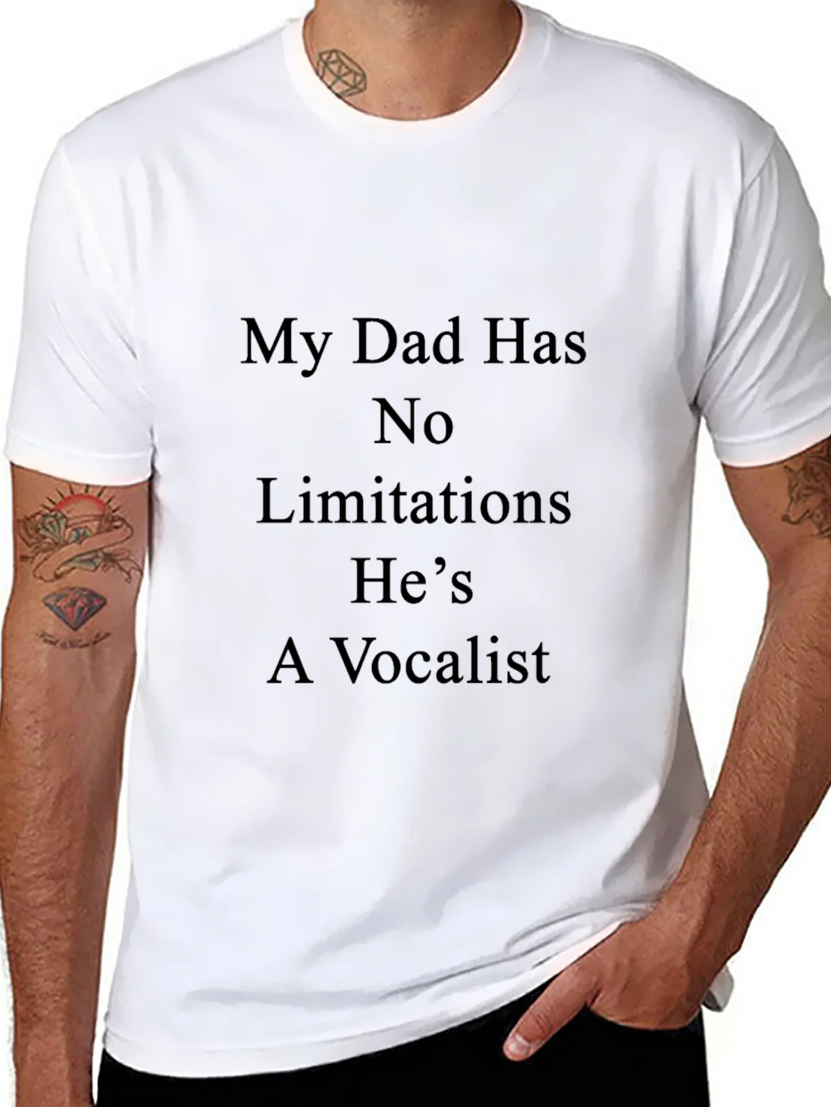 Dad Vocalist T-Shirt - No Limitations product image 7