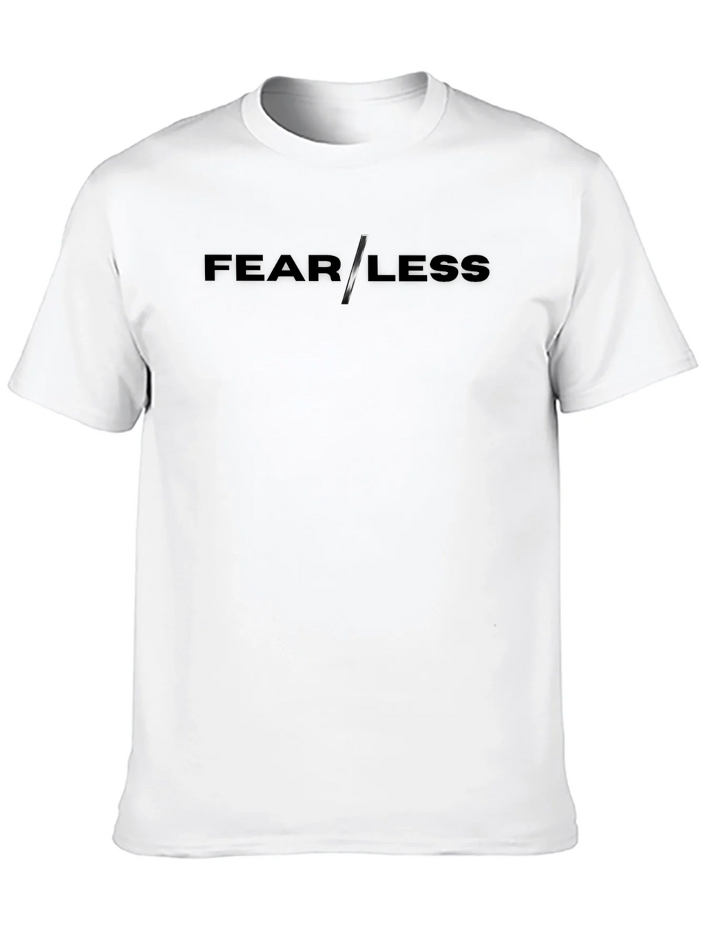 Fearless Black Graphic Print Crew Neck T-Shirt product image 9
