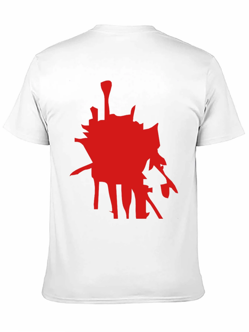 Abstract Red Graphic Black T-Shirt product image 10