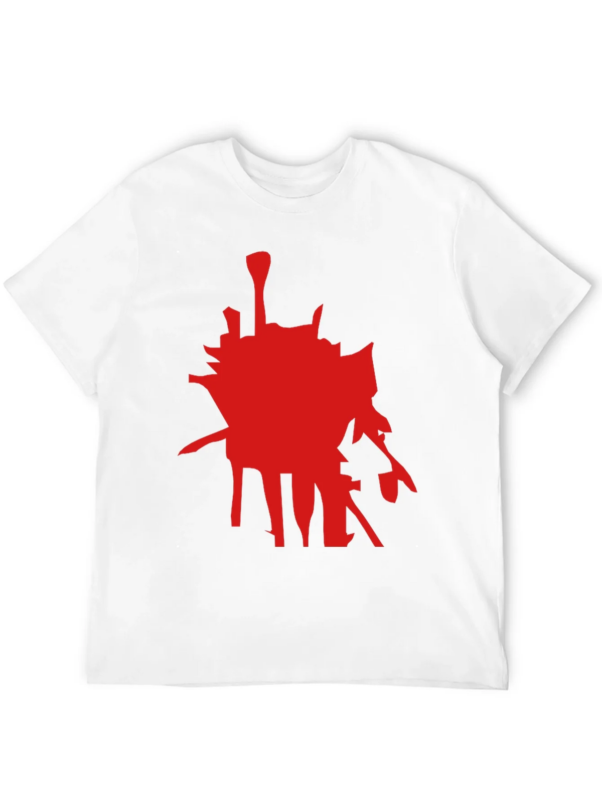 Abstract Red Graphic Black T-Shirt product image 11