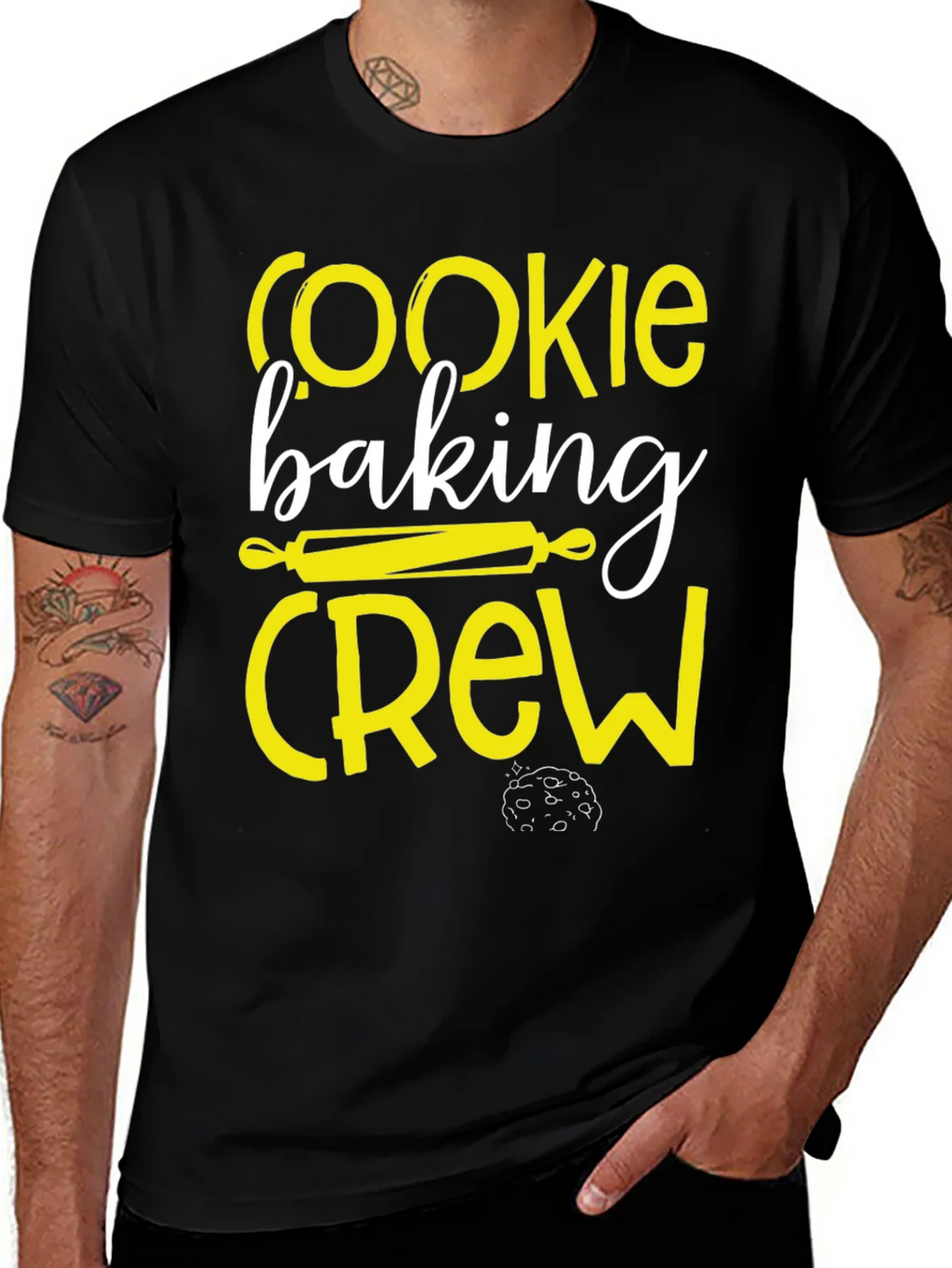 Cookie Baking Crew Black Graphic T-Shirt product image 1