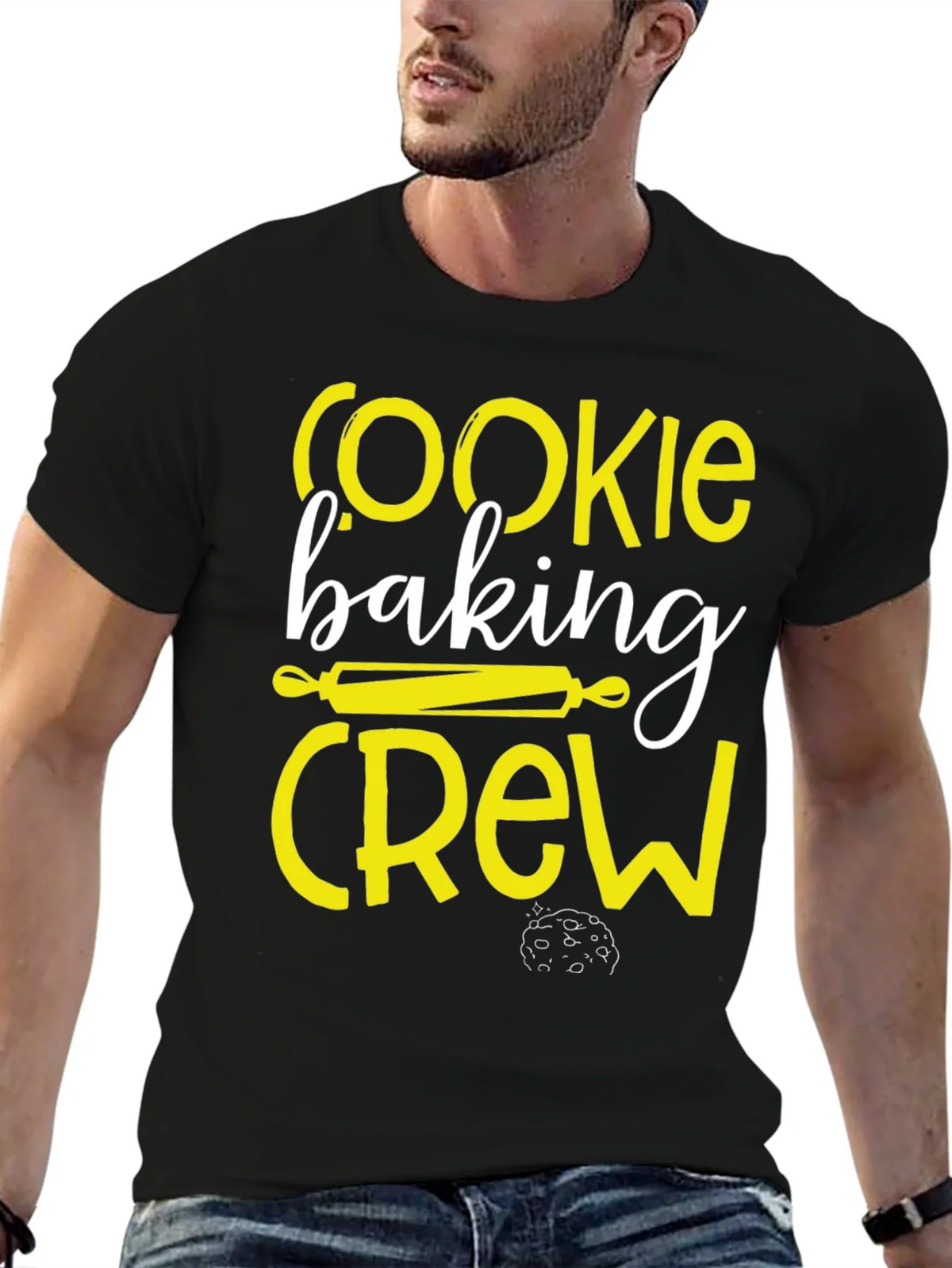 Cookie Baking Crew Black Graphic T-Shirt product image 6