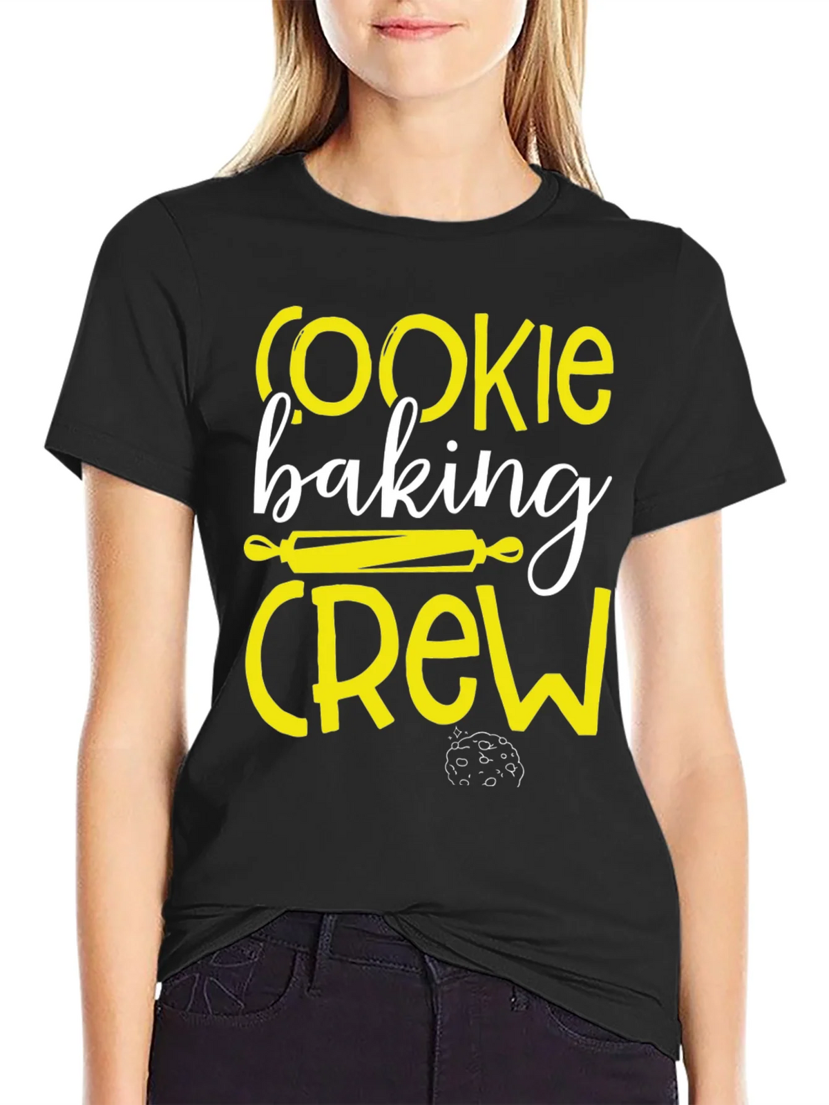Cookie Baking Crew Black Graphic T-Shirt product image 2