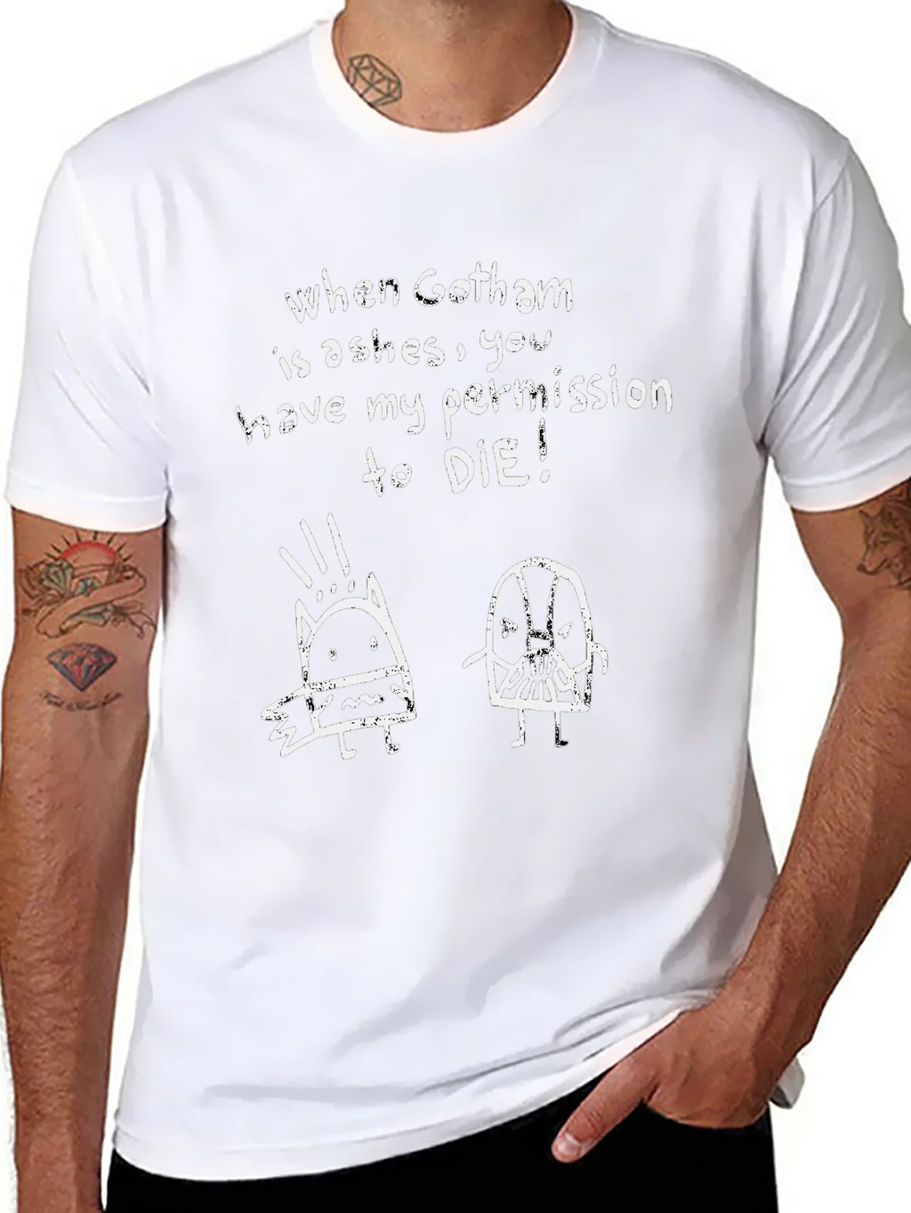 Gotham Ashes Graphic T-Shirt - Dark Knight Tee product image 7