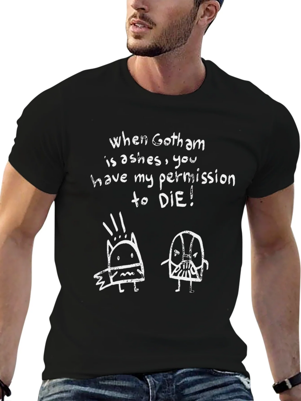 Gotham Ashes Graphic T-Shirt - Dark Knight Tee product image 6