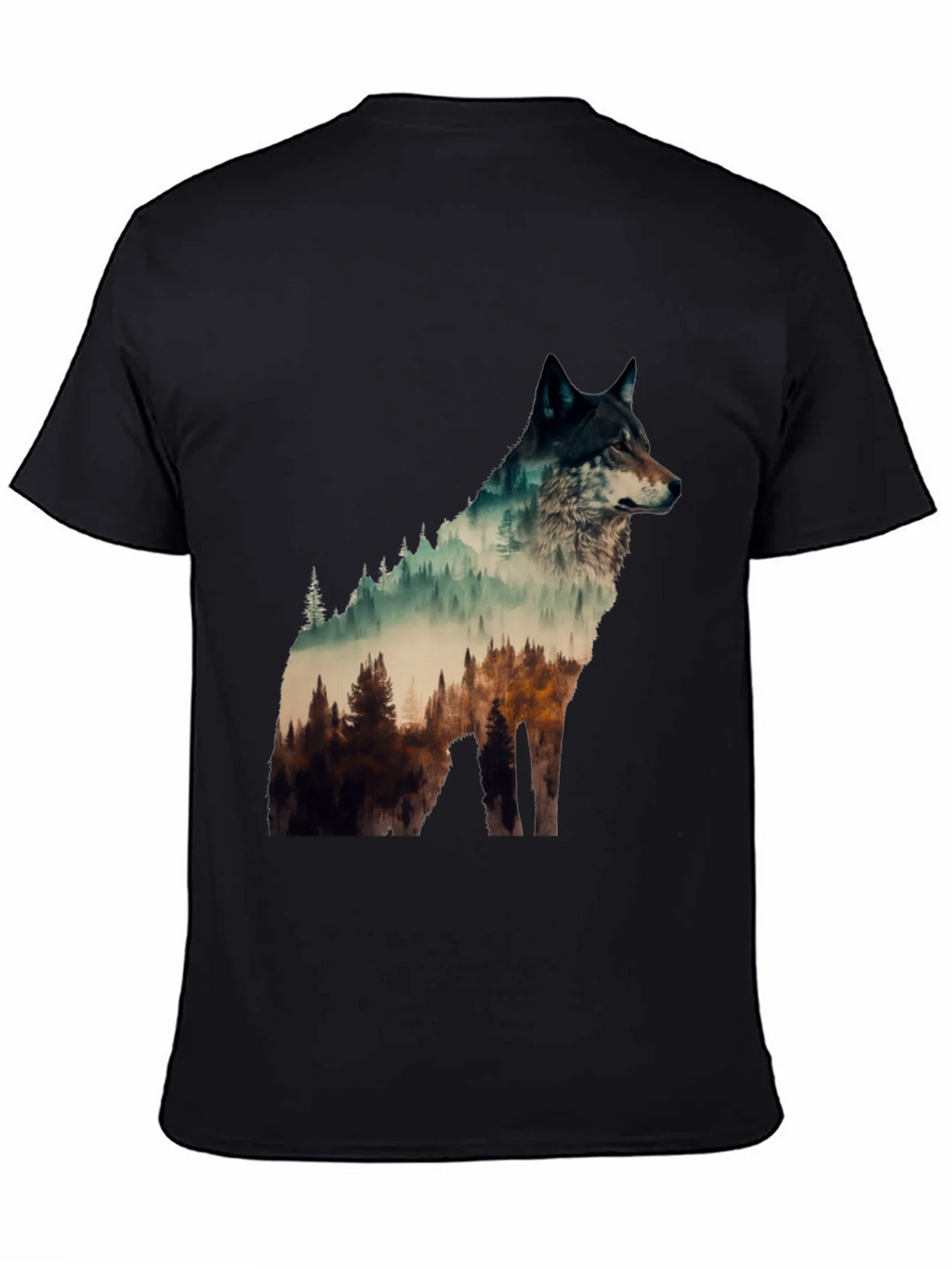Wolf Forest Graphic Tee - Nature Lovers T-Shirt product image 4