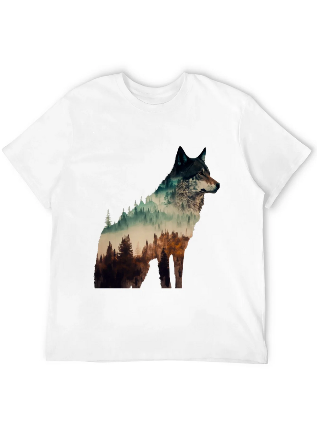 Wolf Forest Graphic Tee - Nature Lovers T-Shirt product image 11