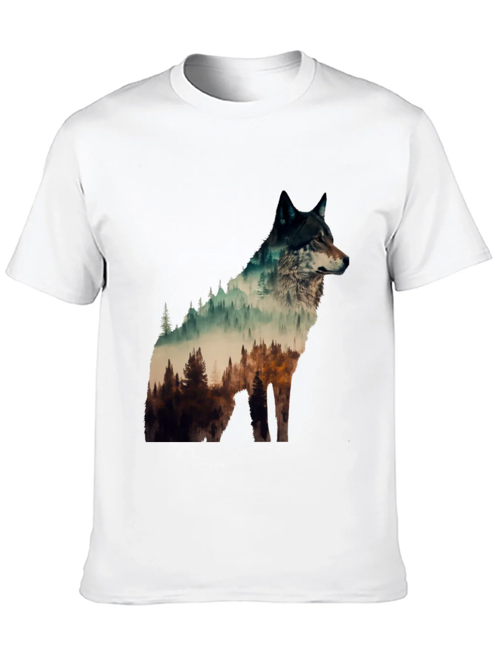 Wolf Forest Graphic Tee - Nature Lovers T-Shirt product image 9