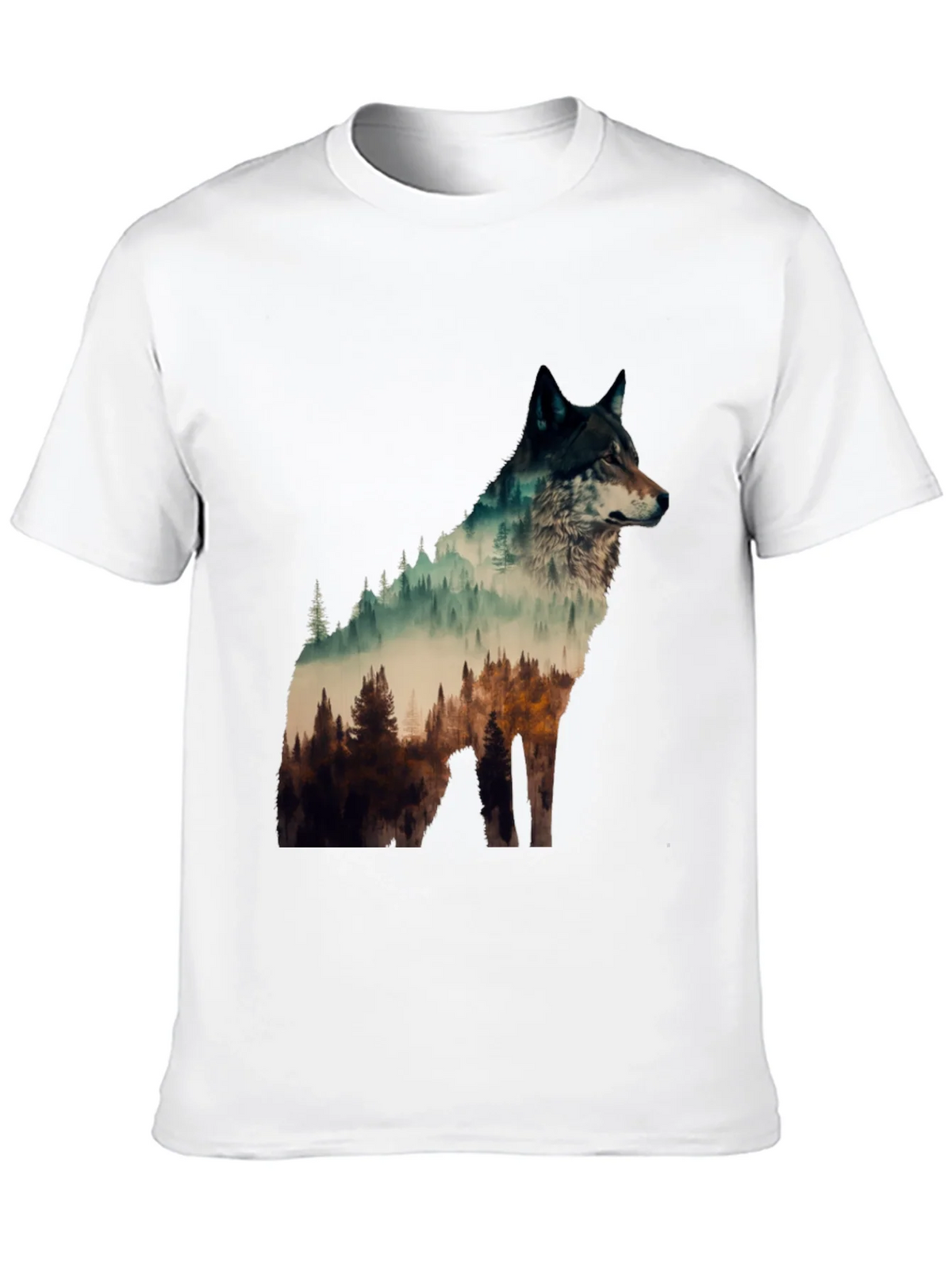 Wolf Forest Graphic Tee - Nature Lovers T-Shirt product image 9