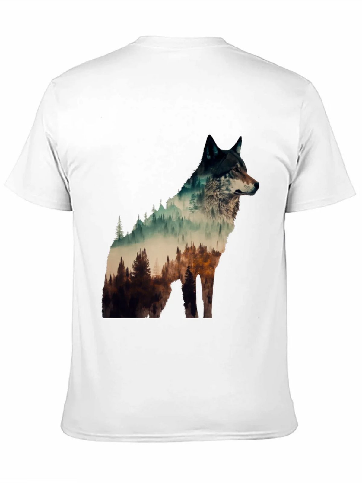 Wolf Forest Graphic Tee - Nature Lovers T-Shirt product image 10
