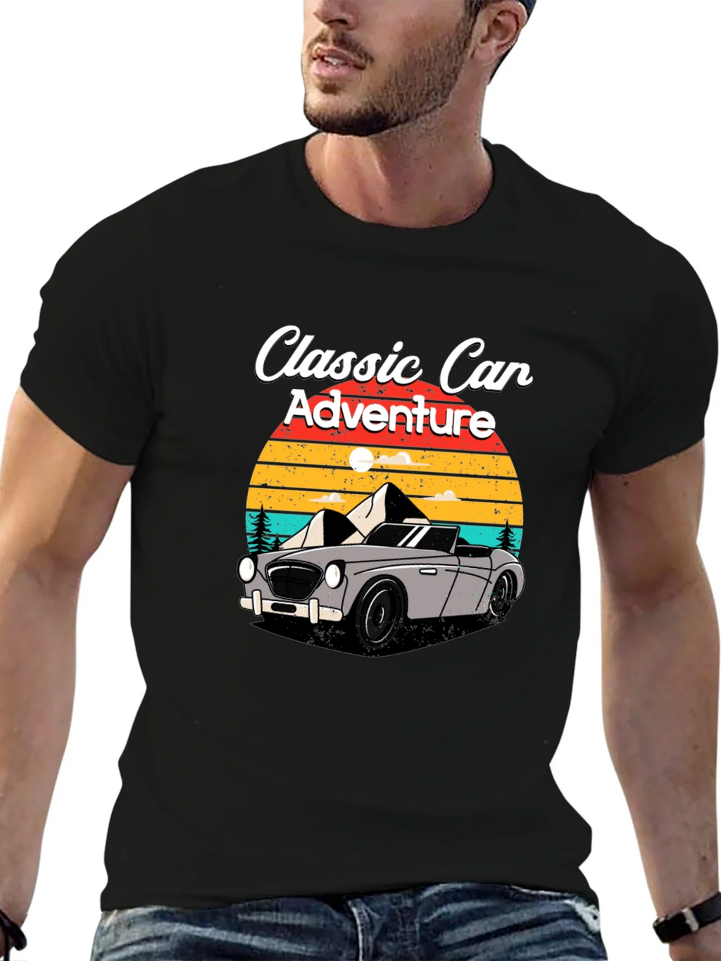 Classic Car Adventure T-Shirt - Retro Design product image 4