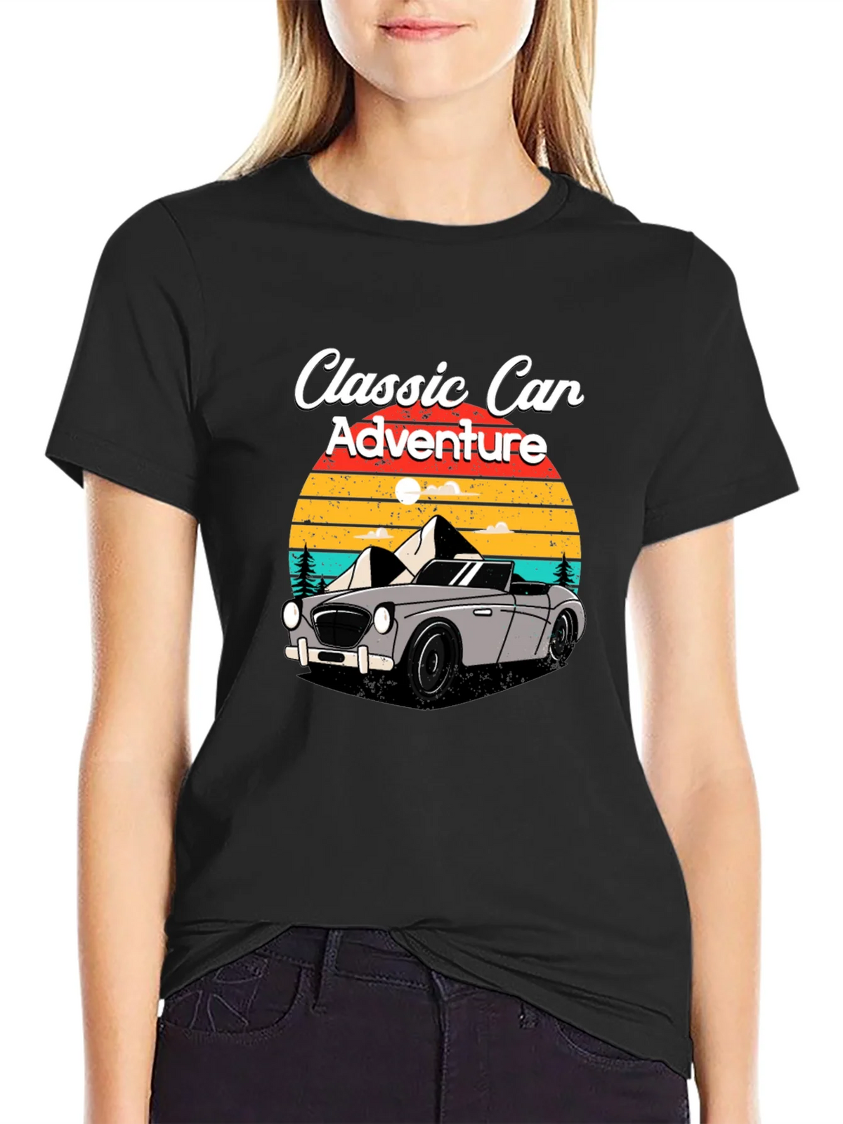 Classic Car Adventure T-Shirt - Retro Design product image 1