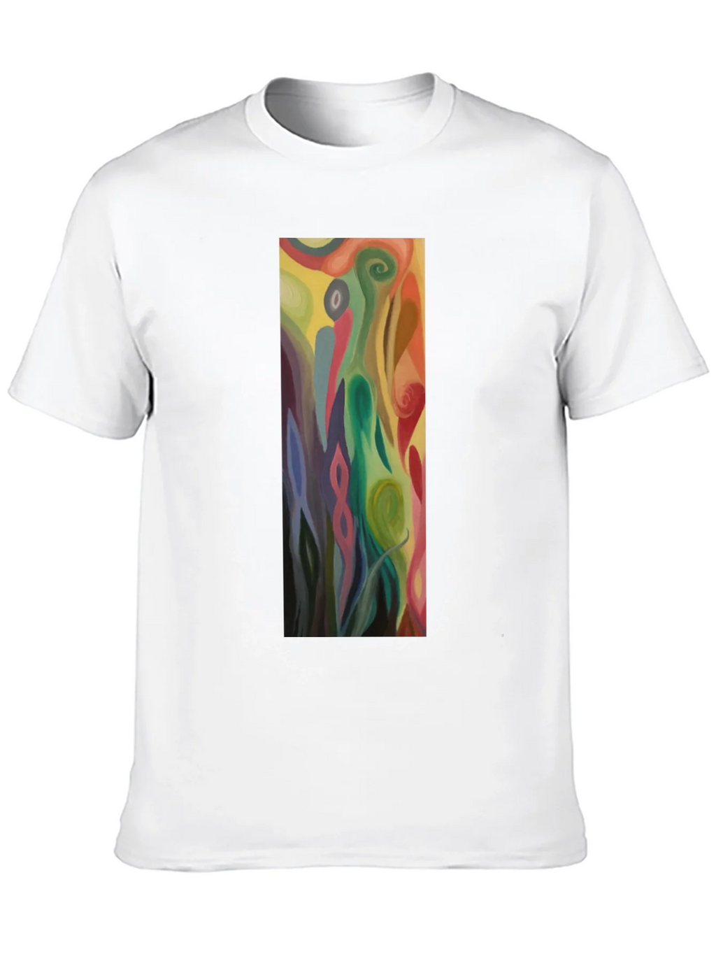 Abstract Art Graphic Black Tee - Mens Casual Style product image 7