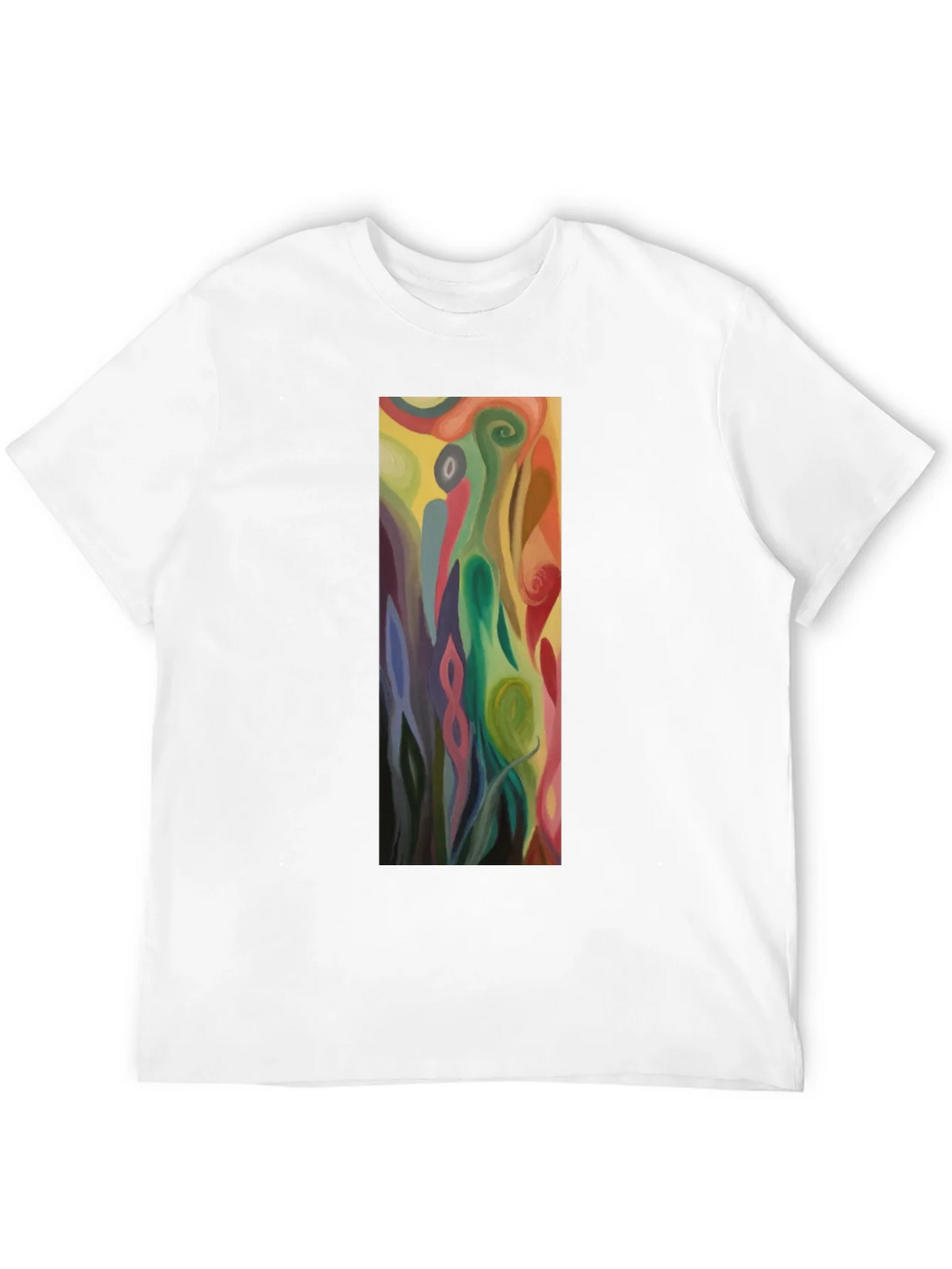 Abstract Art Graphic Black Tee - Mens Casual Style product image 8