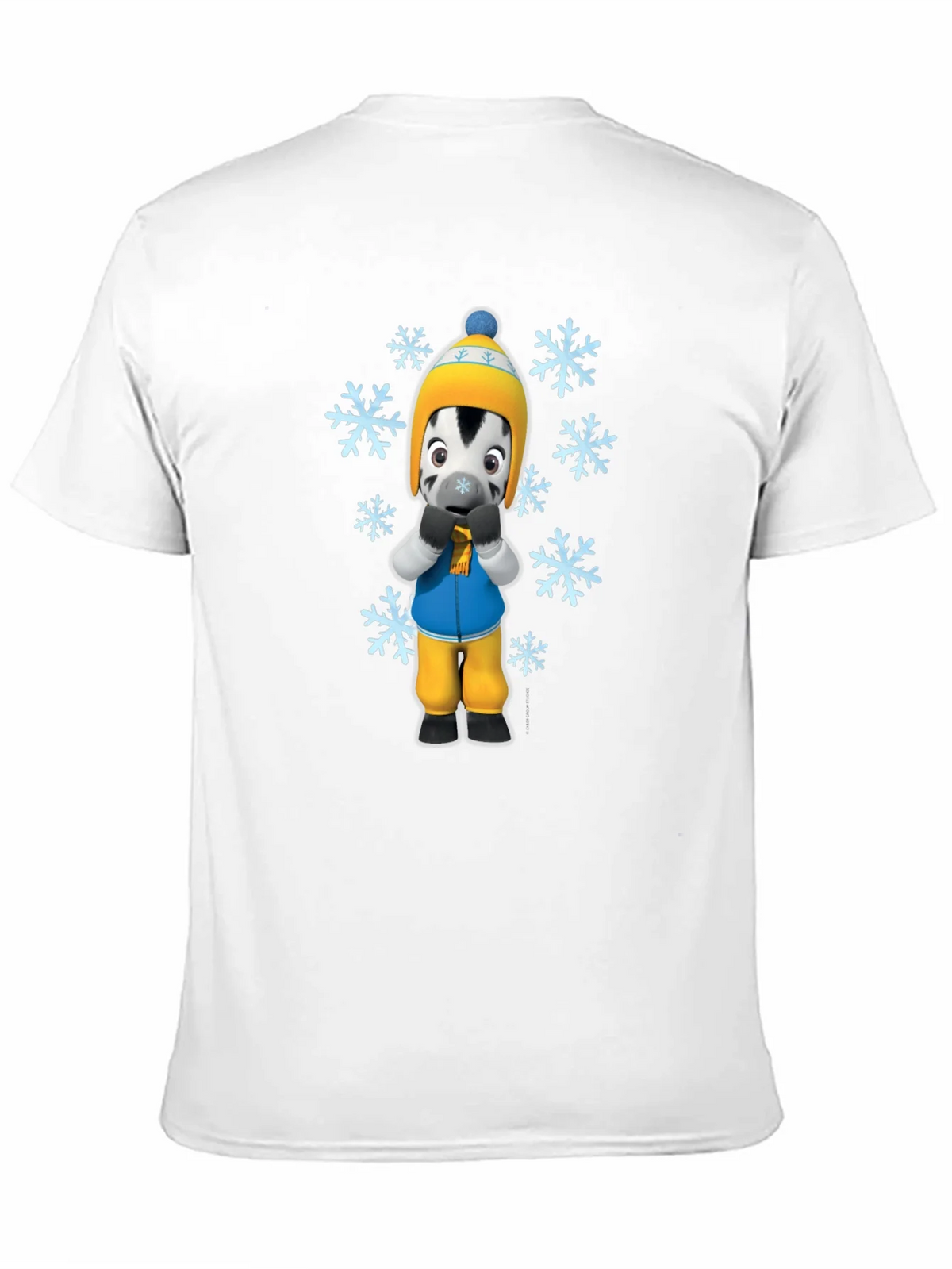 Winter Zebra Graphic Tee - Black Unisex T-Shirt product image 10
