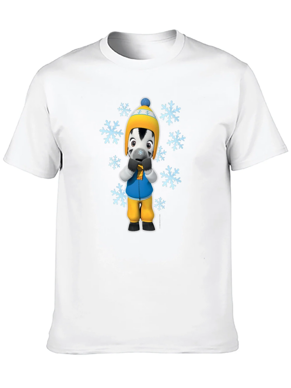 Winter Zebra Graphic Tee - Black Unisex T-Shirt product image 9