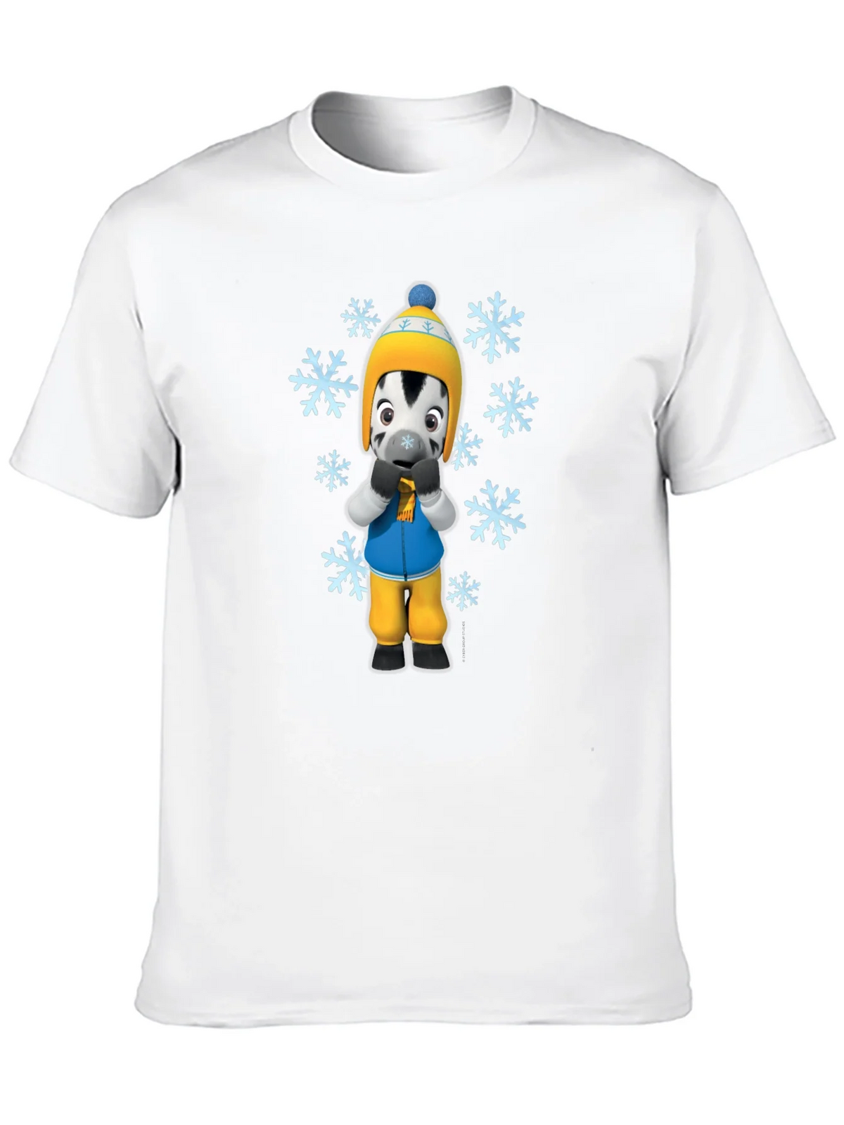Winter Zebra Graphic Tee - Black Unisex T-Shirt product image 9