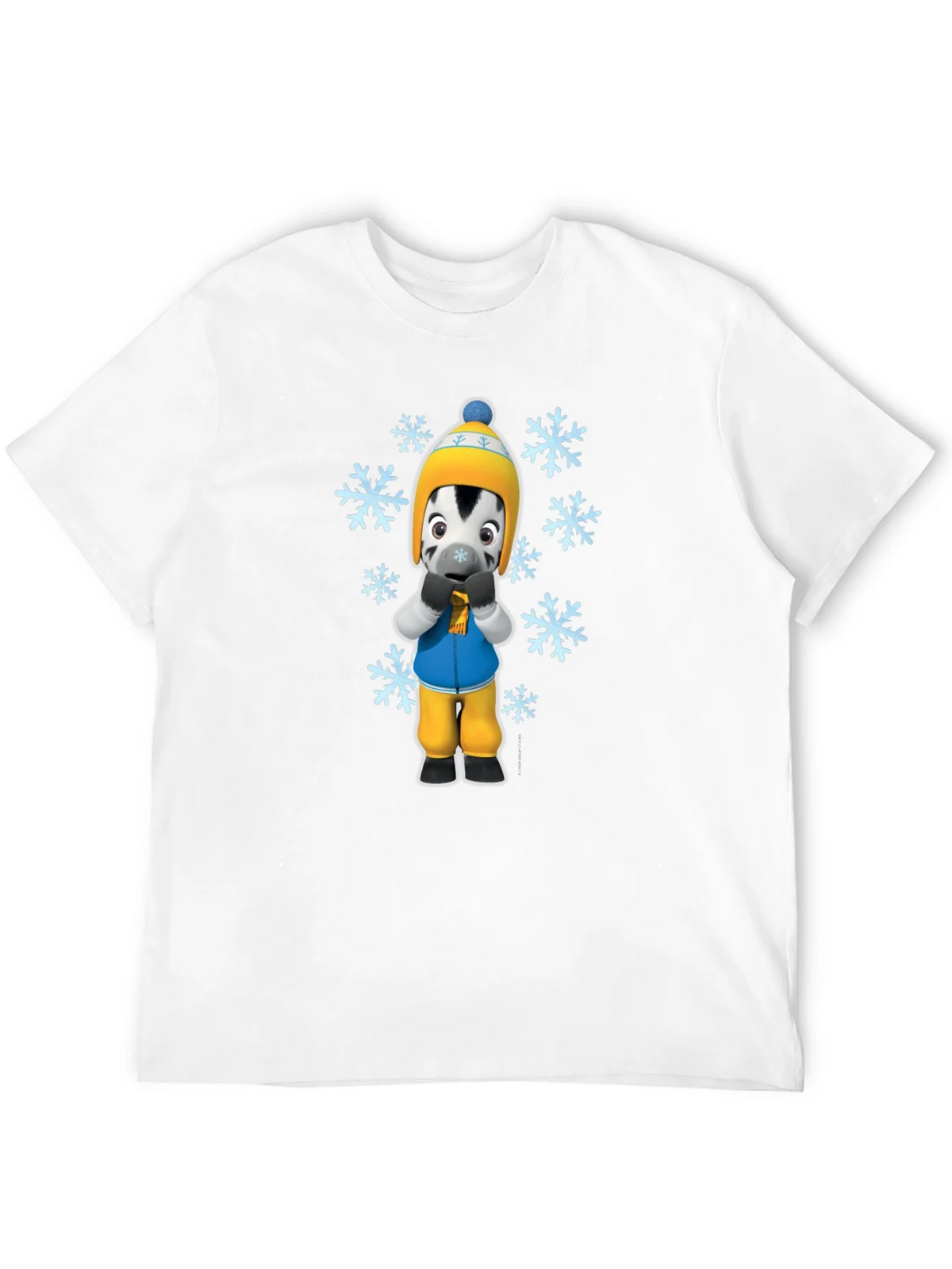 Winter Zebra Graphic Tee - Black Unisex T-Shirt product image 11