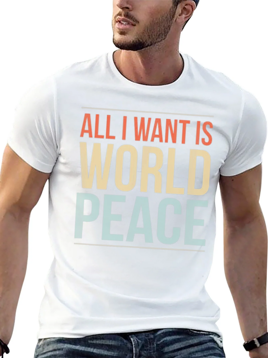 All I Want Is World Peace Graphic T-Shirt product image 4