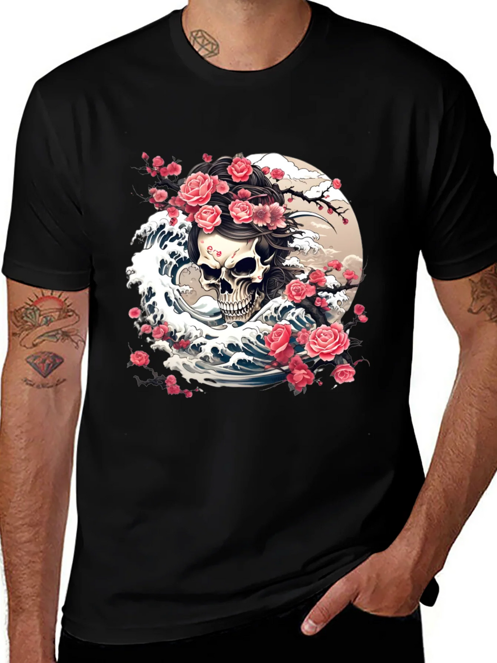Skull & Roses Graphic Tee product image 1